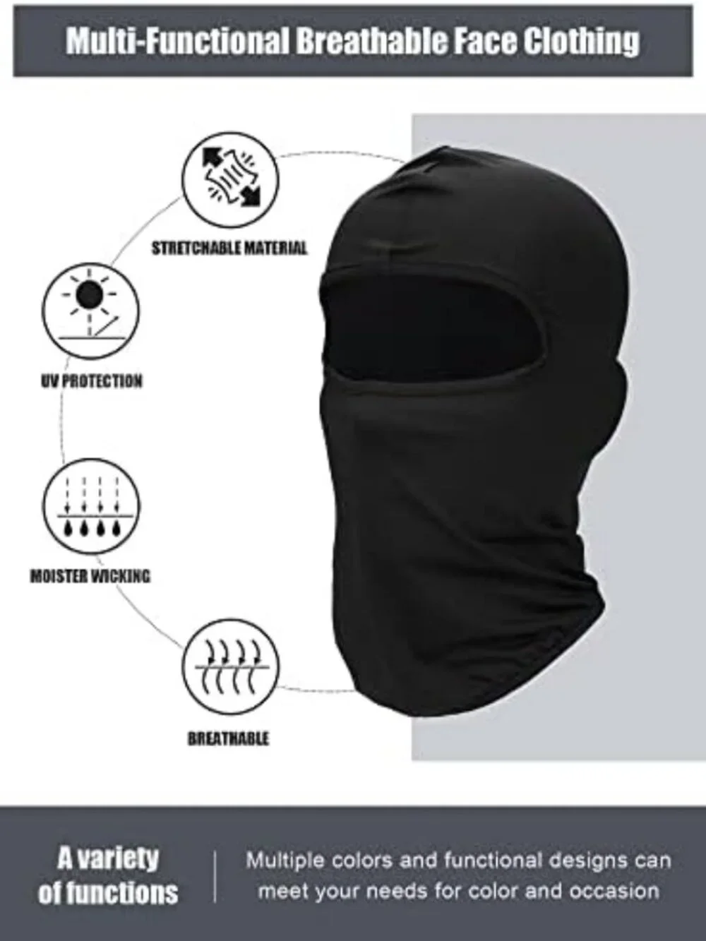 18 Pcs Balaclava Ski Mask Set | Full Face Cover, UV Protection, Winter Gear